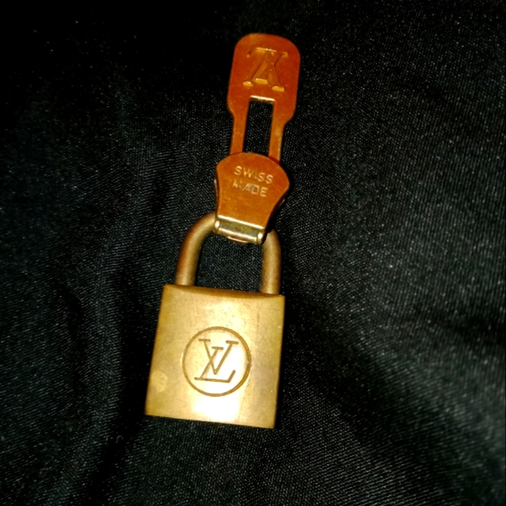 Authentic Louis Vuitton Gold Brass Lock & Key
